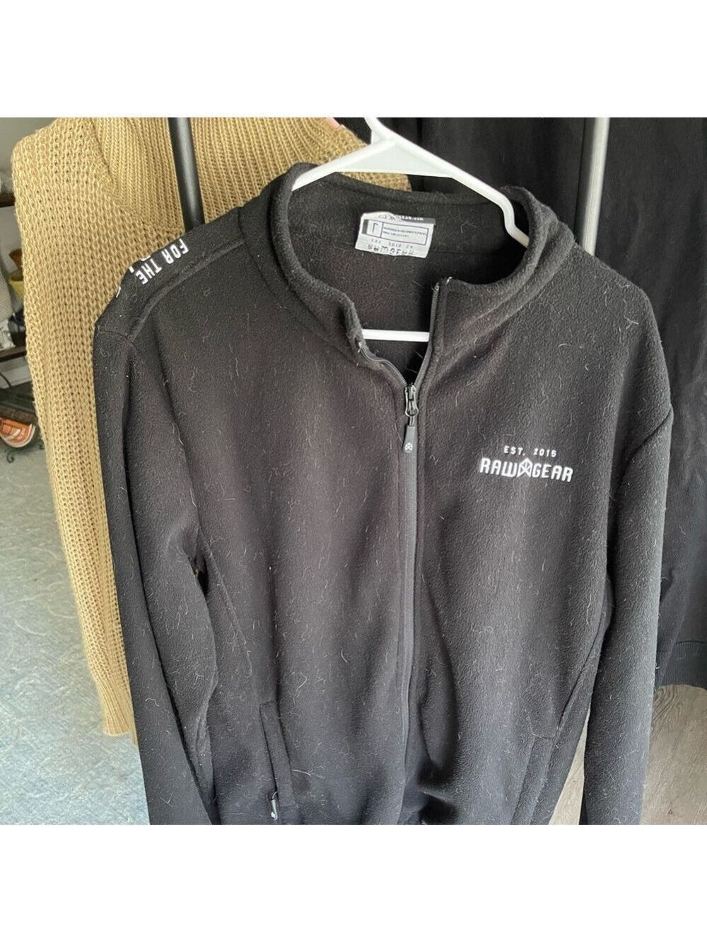 Rawgear Men's Black Zip-Up jacket.